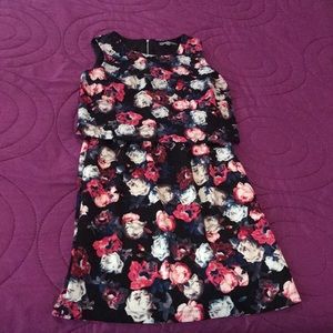 Fancy woman’s dress with beautiful flowers